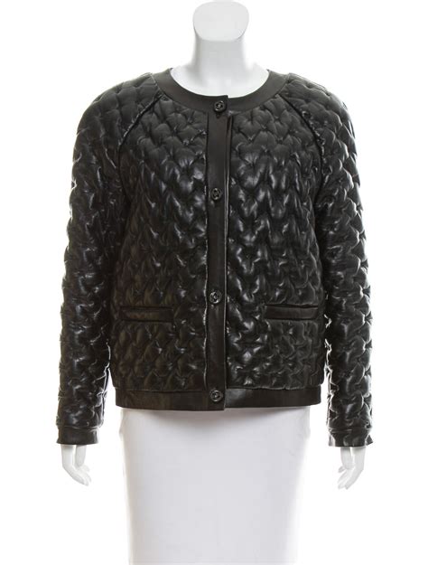 chanel leather carrè jacket|Chanel leather jacket price.